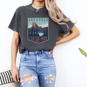 Arkansas Explore More Comfort Colors Pepper T-Shirt