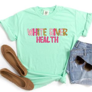 White River Health Pink Pop Mint Comfort Colors T-Shirt