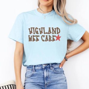 Highland Wee Care Leopard Firecracker Comfort Colors Tee