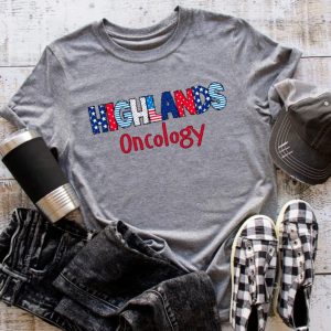 Highlands Oncology Patriotic Bella Canvas Tee