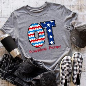 OT Occupational Therapy Patriotic Bella Canvas Tee