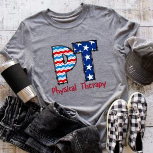 PT Physical Therapy Patriotic Bella Canvas Tee